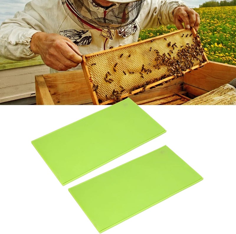 Horoper 2Pcs Silicone Beeswax Press Sheet, Beeswax Embosser Machine Soft Press Sheet Mould Tools, 5.4mm Flexible Silicone Beeswax Flexible Foundation Sheets Press Mold Beehive Wax Basis Press Sheet - Image 4